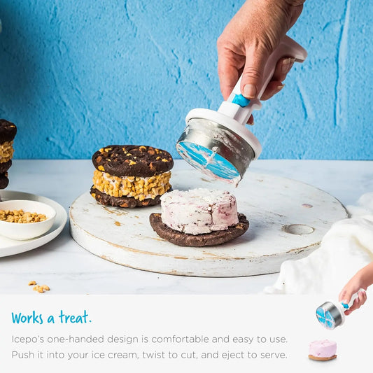 One-Handed Ice Cream Sandwich Scoop