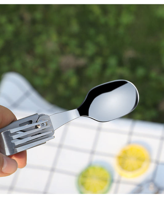 Outdoor Camping Utensils Spoon Fork Knife Utensils Multi Functional Spork Spoon Knife Forks