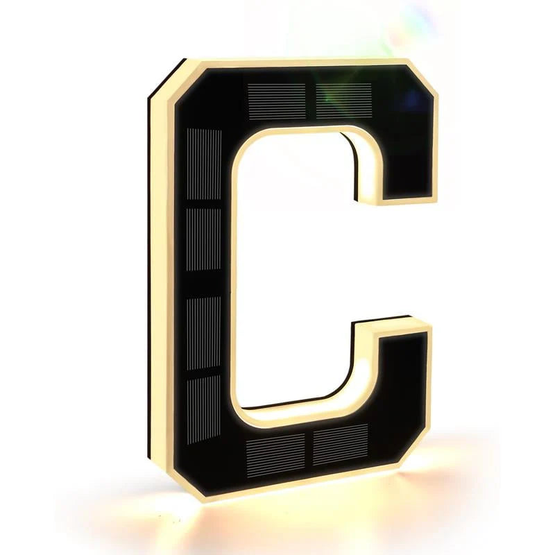 Outdoor Solar-Powered Address Sign