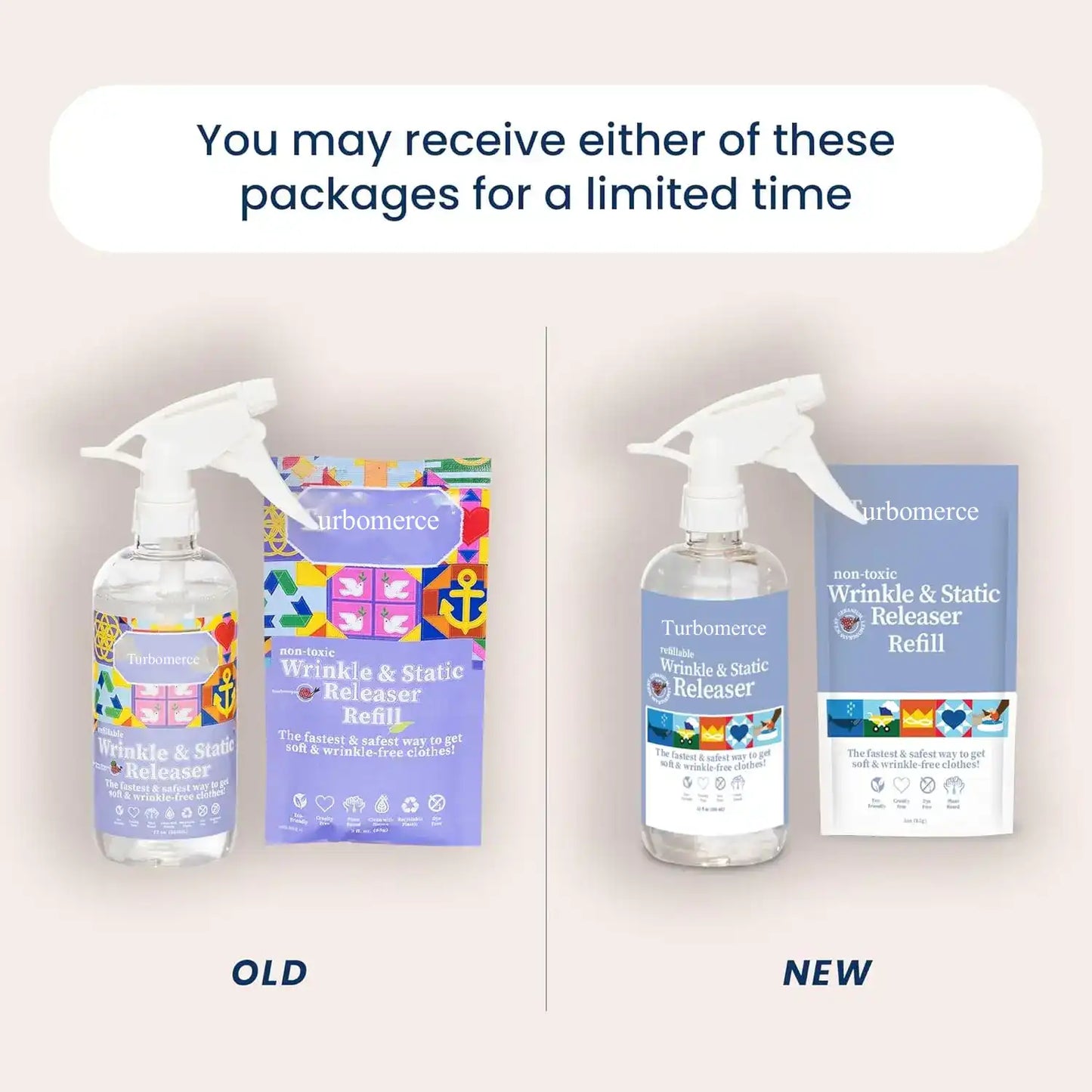 Plant-Based Wrinkle Remover for Clothing, Linen, and Bedding Fabrics