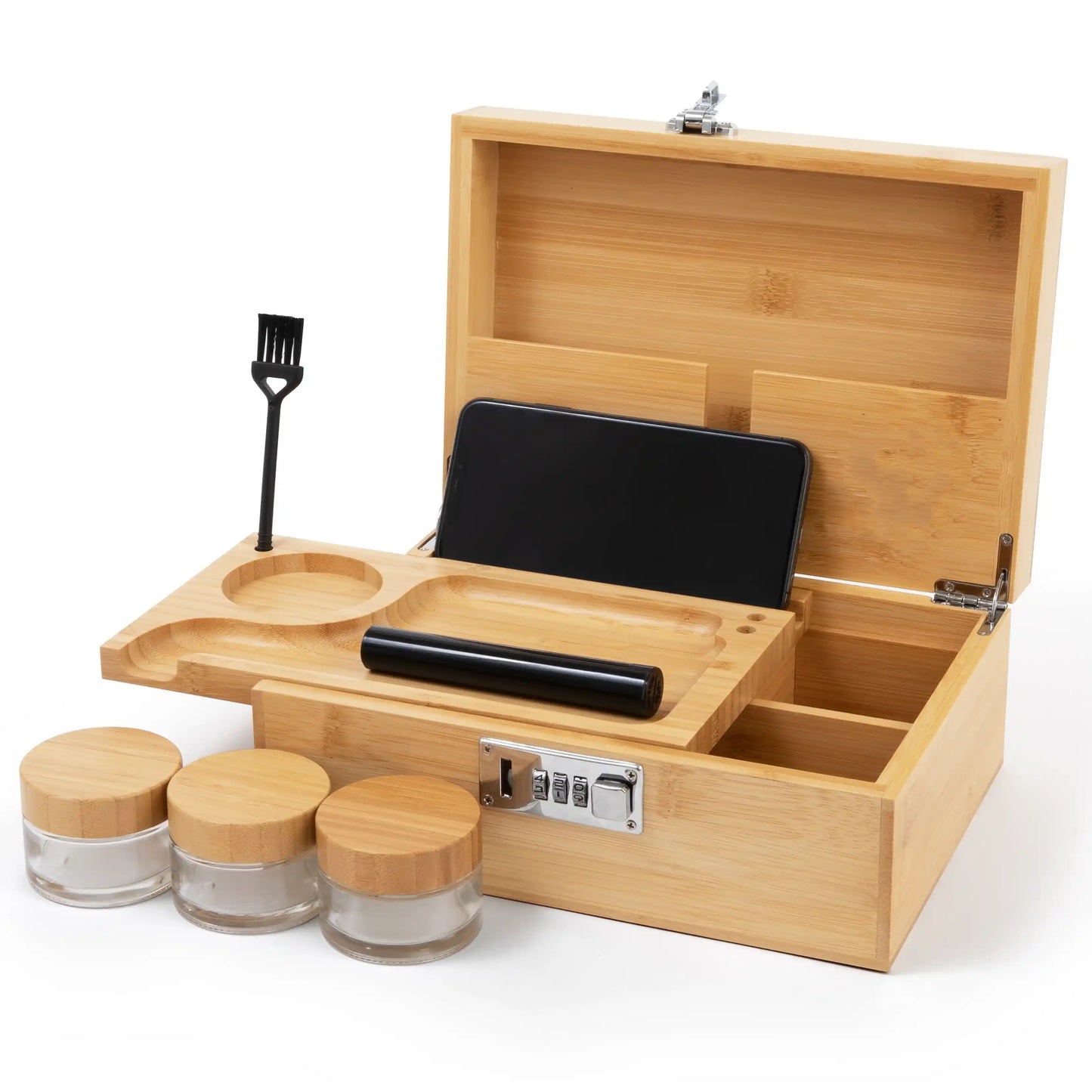 Large bamboo organizer box